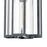 Atlas Lighting Bianca 8'' Wide 1Lt Outdoor Pendant, Aged Zinc/Clear