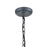 Atlas Lighting Bianca 8'' Wide 1Lt Outdoor Pendant, Aged Zinc/Clear