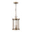 Atlas Lighting Brison 8'' Wide 2Lt Outdoor Pendant, Brass/Clear