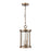 Atlas Lighting Brison 8'' Wide 2Lt Outdoor Pendant, Brass/Clear