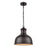 Atlas Lighting Cedar Park 13'' Wide 1Lt Outdoor Pendant, Bronze