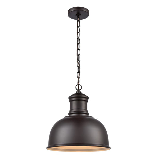 Atlas Lighting Cedar Park 13'' Wide 1Lt Outdoor Pendant, Bronze