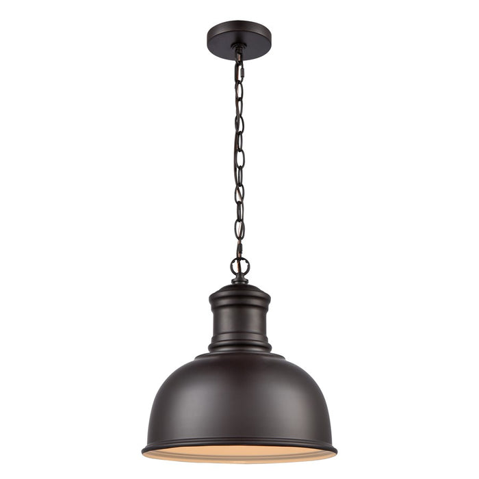 Atlas Lighting Cedar Park 13'' Wide 1Lt Outdoor Pendant, Bronze