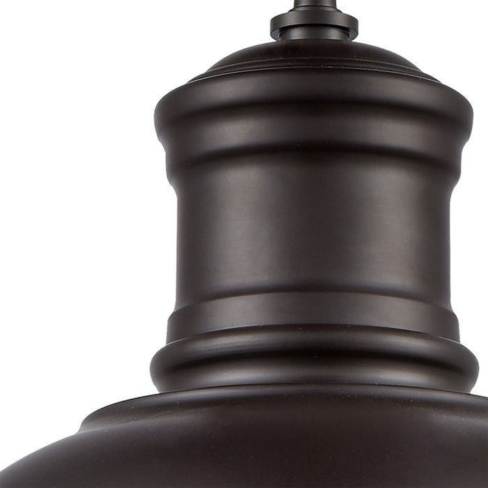Atlas Lighting Cedar Park 13'' Wide 1Lt Outdoor Pendant, Bronze