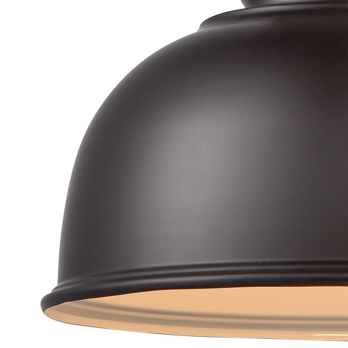 Atlas Lighting Cedar Park 13'' Wide 1Lt Outdoor Pendant, Bronze