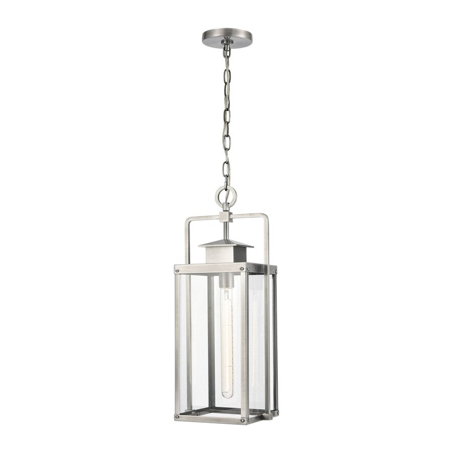 Atlas Lighting Crested Butte 9''W 1Lt Outdoor Pendant, Aluminum