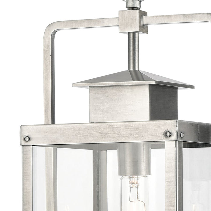 Atlas Lighting Crested Butte 9''W 1Lt Outdoor Pendant, Aluminum
