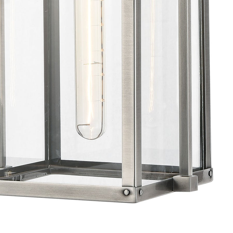 Atlas Lighting Crested Butte 9''W 1Lt Outdoor Pendant, Aluminum