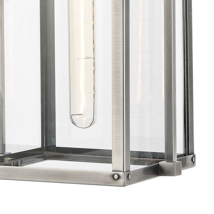 Atlas Lighting Crested Butte 9''W 1Lt Outdoor Pendant, Aluminum