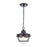 Atlas Lighting Eastport 9'' Wide 1Lt Outdoor Pendant, Bronze/Clear