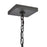 Atlas Lighting Gladwyn 8.25'' Wide 3Lt Outdoor Pendant, Black/Clear