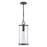 Atlas Lighting Hopkins 7.25'' Wide 1Lt Outdoor Pendant, Black/Clear