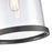 Atlas Lighting Hopkins 7.25'' Wide 1Lt Outdoor Pendant, Black/Clear