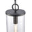 Atlas Lighting Hopkins 7.25'' Wide 1Lt Outdoor Pendant, Black/Clear