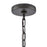 Atlas Lighting Hopkins 7.25'' Wide 1Lt Outdoor Pendant, Black/Clear
