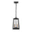 Atlas Lighting Kirkdale 9'' Wide 2Lt Outdoor Pendant, Black/Clear