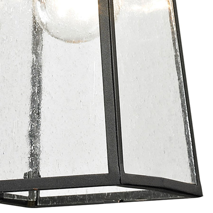 Atlas Lighting Meditterano 5''W 1Lt Outdoor Pendant, Black/Clear