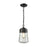 Atlas Lighting Mullen Gate 6''W 1Lt Outdoor Pendant, Bronze/Clear