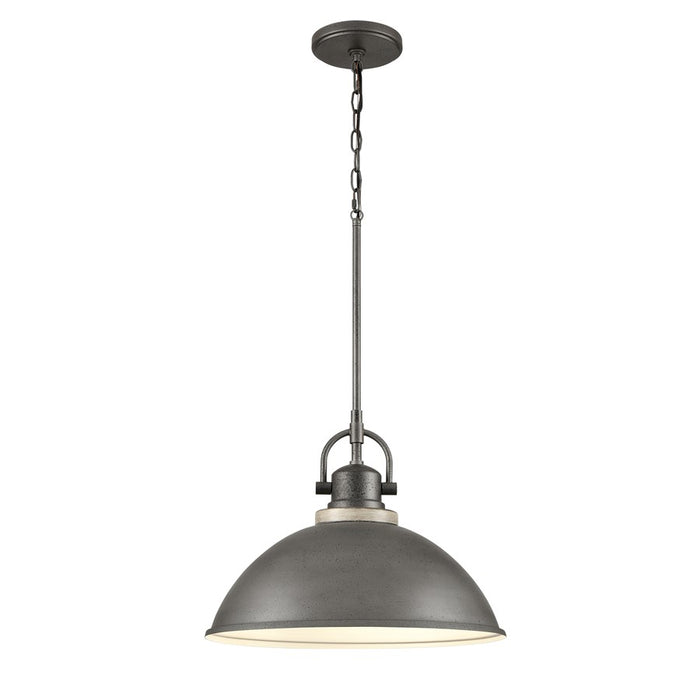 Atlas Lighting North Shore 18''W 1Lt Outdoor Pendant, Iron/Bronze
