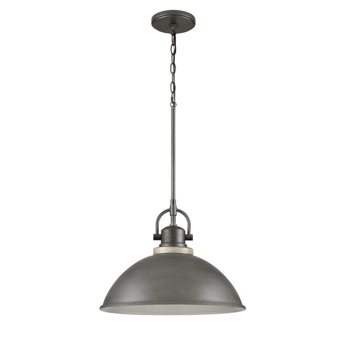 Atlas Lighting North Shore 18''W 1Lt Outdoor Pendant, Iron/Bronze