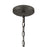 Atlas Lighting North Shore 18''W 1Lt Outdoor Pendant, Iron/Bronze