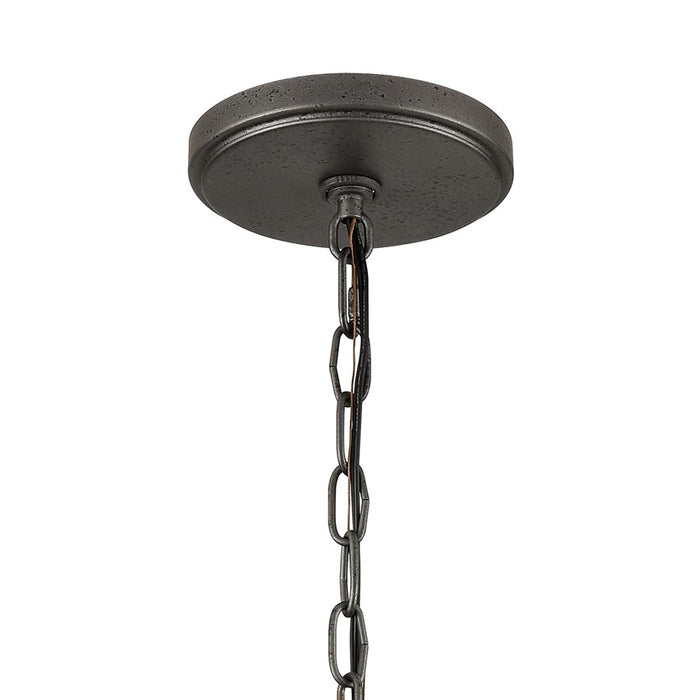 Atlas Lighting North Shore 18''W 1Lt Outdoor Pendant, Iron/Bronze