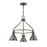 Atlas Lighting North Shore 24''W 3Lt Outdoor Pendant, Iron/Bronze