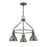 Atlas Lighting North Shore 24''W 3Lt Outdoor Pendant, Iron/Bronze