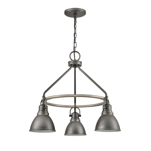 Atlas Lighting North Shore 24''W 3Lt Outdoor Pendant, Iron/Bronze
