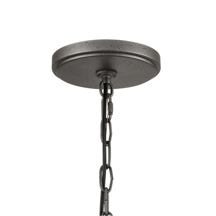 Atlas Lighting North Shore 24''W 3Lt Outdoor Pendant, Iron/Bronze