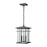 Atlas Lighting Oak Park 9'' Wide 3Lt Outdoor Pendant, Black/Clear