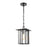 Atlas Lighting Radnor 8''W 1Lt Outdoor Pendant, Matte Black/Clear