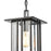 Atlas Lighting Radnor 8''W 1Lt Outdoor Pendant, Matte Black/Clear