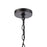 Atlas Lighting Radnor 8''W 1Lt Outdoor Pendant, Matte Black/Clear