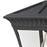 Atlas Lighting Ridgewood 9'' Wide 1Lt Outdoor Pendant, Black/Clear