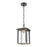 Atlas Lighting Vincentown 8'' Wide 1Lt Outdoor Pendant, Black/Clear