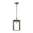 Atlas Lighting Vincentown 8'' Wide 1Lt Outdoor Pendant, Black/Clear