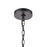 Atlas Lighting Vincentown 8'' Wide 1Lt Outdoor Pendant, Black/Clear