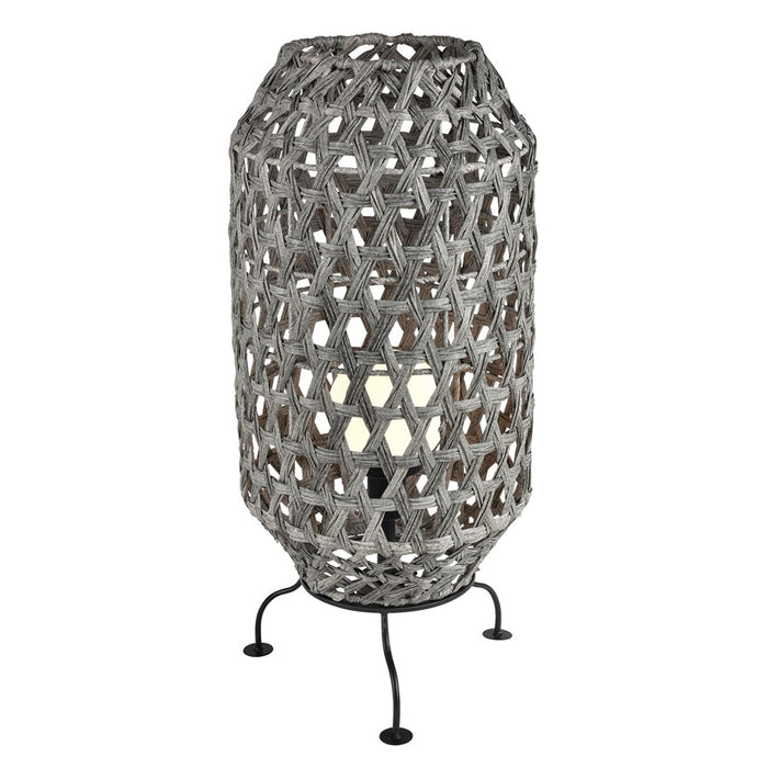 Atlas Lighting Banaue 36'' High 1Lt Outdoor Table Lamp, Gray/Gray