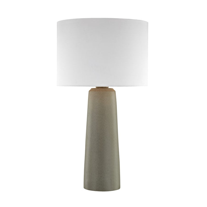 Atlas Lighting Eilat 27''H 1Lt Outdoor Table Lamp, Concrete/White