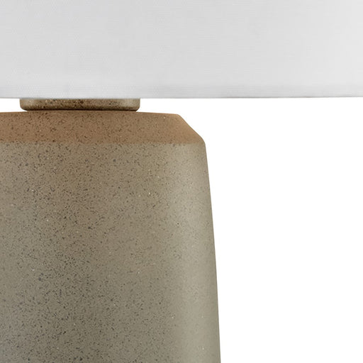 Atlas Lighting Eilat 27''H 1Lt Outdoor Table Lamp, Concrete/White