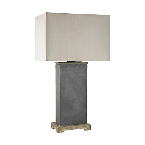 Atlas Lighting Elliot Bay 28''H 1Lt Outdoor Table Lamp, Gray/Brown