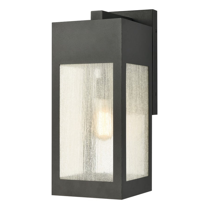 Atlas Lighting Angus 20'' High 1Lt Outdoor Sconce, Charcoal/Clear