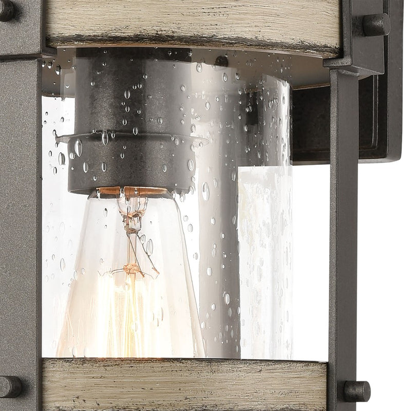 Atlas Lighting Annenberg 16'' High 1Lt Outdoor Sconce, Iron/Clear