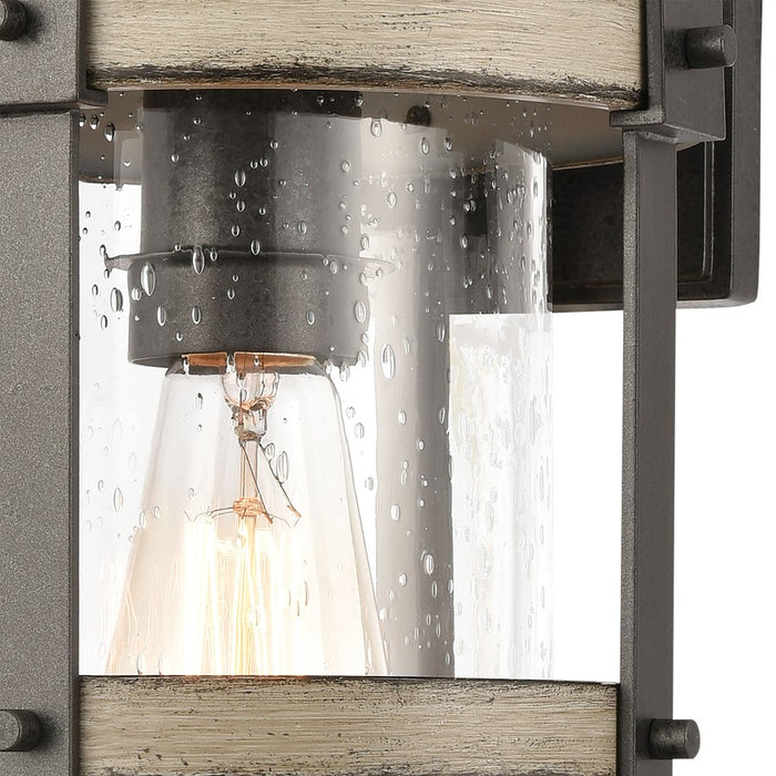 Atlas Lighting Annenberg 16'' High 1Lt Outdoor Sconce, Iron/Clear
