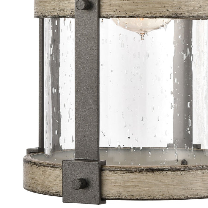 Atlas Lighting Annenberg 16'' High 1Lt Outdoor Sconce, Iron/Clear