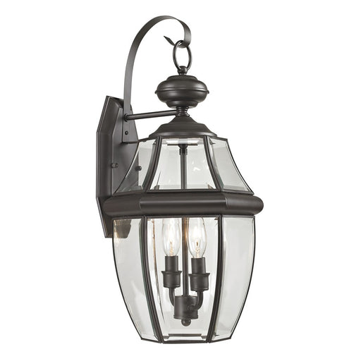 Atlas Lighting Ashford 21'' High 2Lt Outdoor Sconce, Bronze/Clear - OL11066-BZ