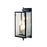 Atlas Lighting Back Bay 16.75''H 3Lt Outdoor Sconce, Black/Clear - OL11067-BK