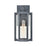 Atlas Lighting Bianca 13'' High 1Lt Outdoor Sconce, Aged Zinc/Clear