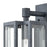 Atlas Lighting Bianca 13'' High 1Lt Outdoor Sconce, Aged Zinc/Clear